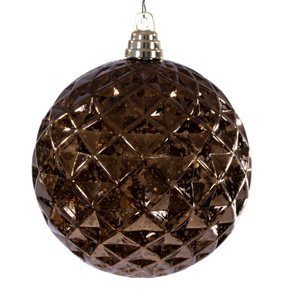 4" Diamond Mercury Ornament - Mocha Mocha — view 2