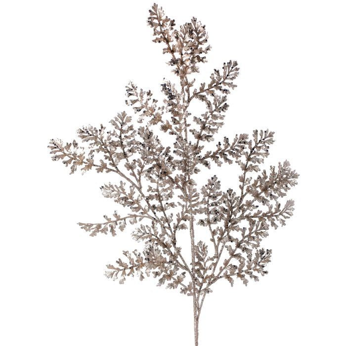 24" Glittered Wild Fern Spray - Set of 3 — view 1