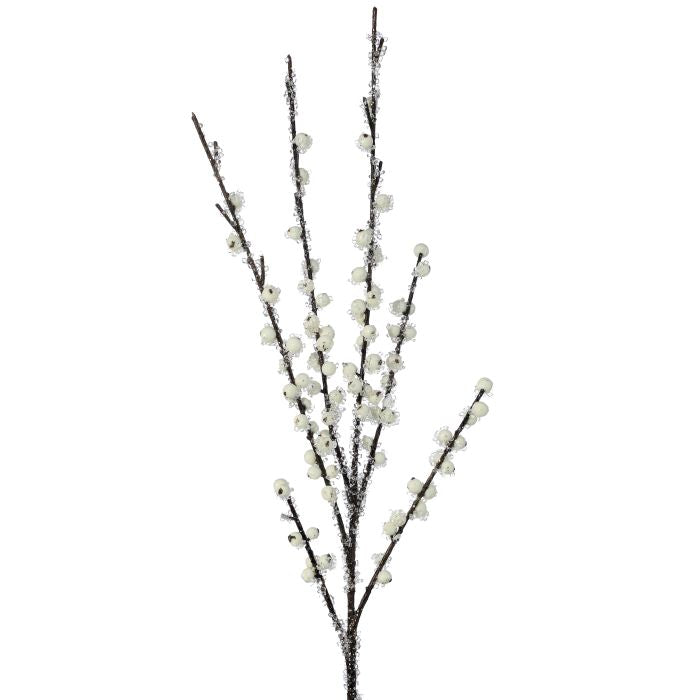 33" Iced English Country Waterproof Berry Spray - White White — view 1