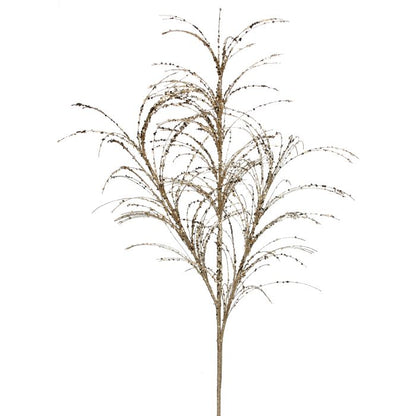 34"Glitter/Sequin Pampas Grass Spray - Set of 3 - Champagne Champagne – Bag of 3 — view 1