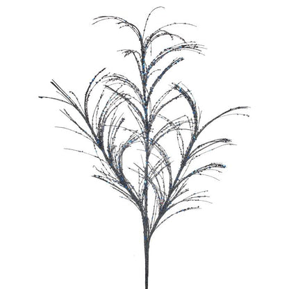 34"Glitter/Sequin Pampas Grass Spray - Midnight Blue Midnight Blue — view 1
