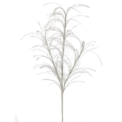 34"Glitter/Sequin Pampas Grass Spray - Set of 3 - White White – Bag of 3 — view 1