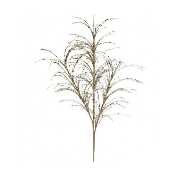 34"Glitter/Sequin Pampas Grass  Spray - Set of 3
