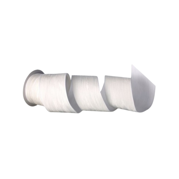 4" Ribbon - Crush Wave Velvet Ribbon - 10 yard roll - White