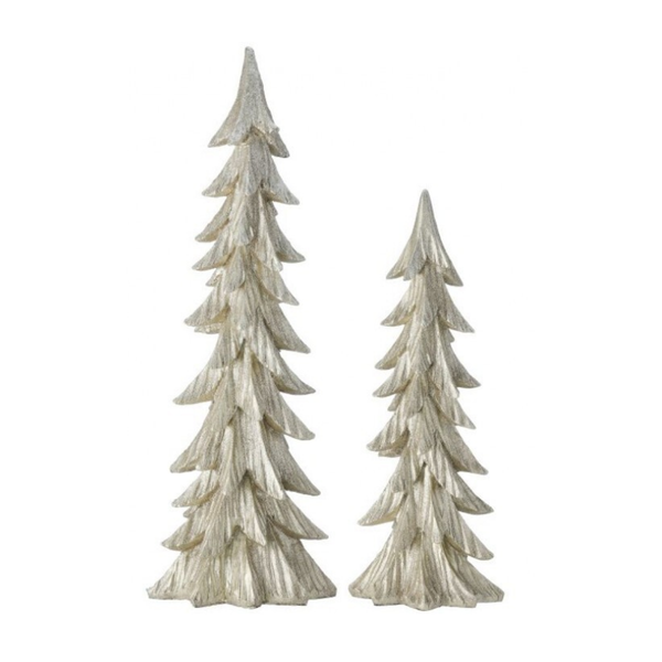 18 and 24" Resin Royal Tree - Set of 2