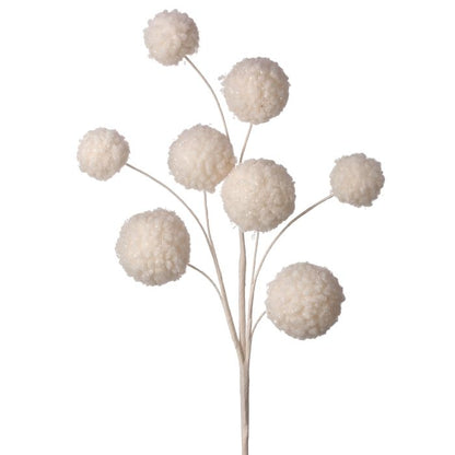 24" Woven Snowball Spray — view 1