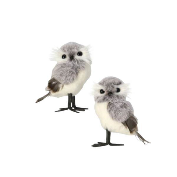 5" Winter Owl Ornament - Set of 2