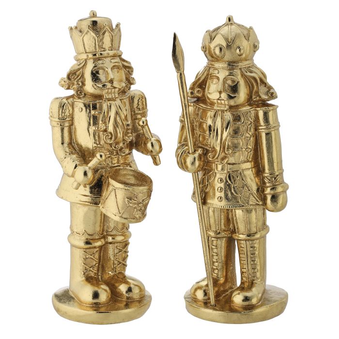 Royal Court Nutcracker - 12" - Gold - Set of 2 — view 1