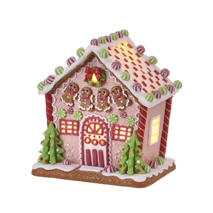 Marshmallow Treats House - 8.5" - LED Battery Timer — view 1