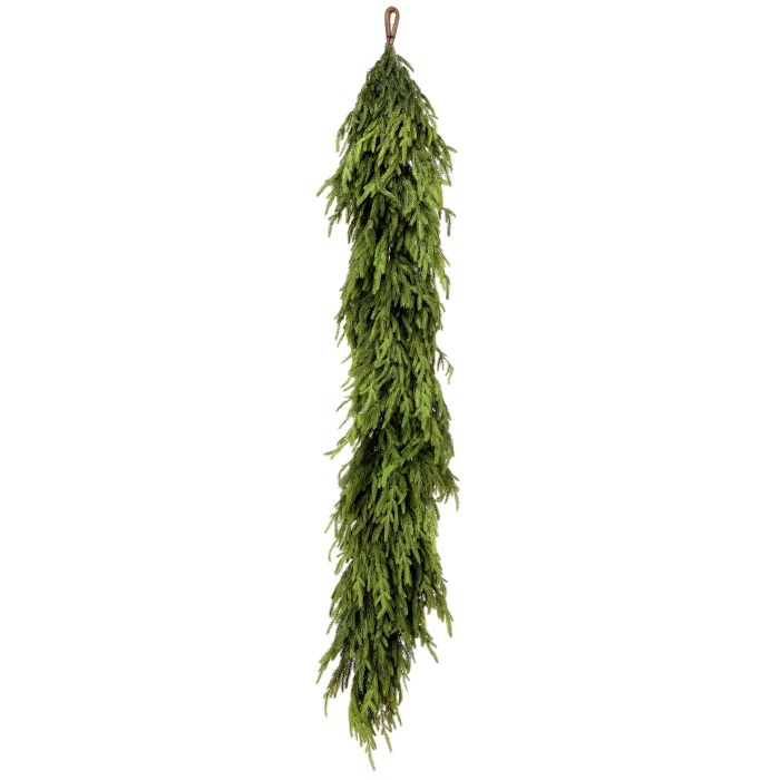 60" Thick Natural Touch Norfolk Pine Garland - Unlit 60" (Thick)- Unlit