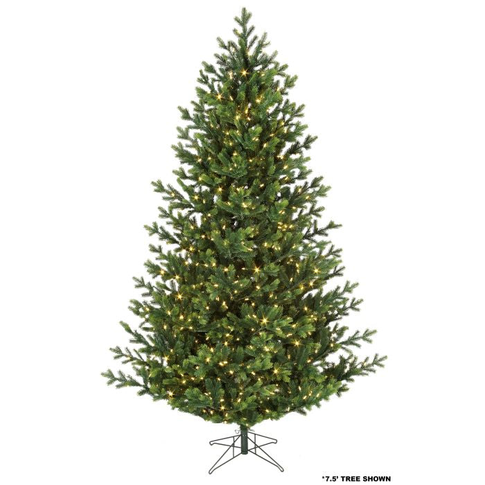 6.5' x 55" Layered Balsam Christmas Tree - 500 Warm White LED Lights 6.5' x 55" — view 1