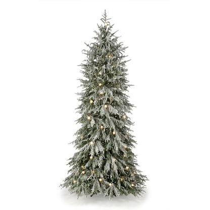 7.5' Snowy Norfolk Christmas Tree -750 Multi Function LED Lights + 63 G40 7.5' X 60" — view 1