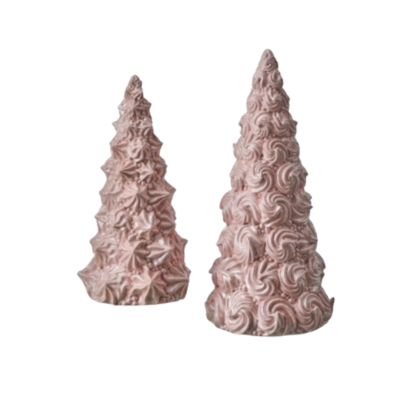 8-10" RSN BUTTERCREAM FROSTING TREE SET/2 - PINK