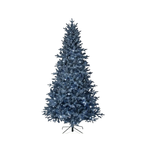 Led Blue Bavarian Spruce Tree with Micro Cool White LED (7.5' and 9')