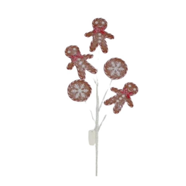 27" Sweets Gingerbread Men Spray - Set of 3