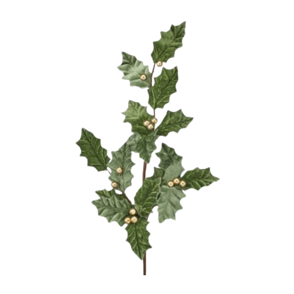 31" GARDEN HOLIDAY HOLLY SPRAY