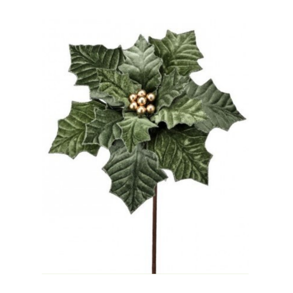 22" GARDEN HOLIDAY POINSETTIA STEM