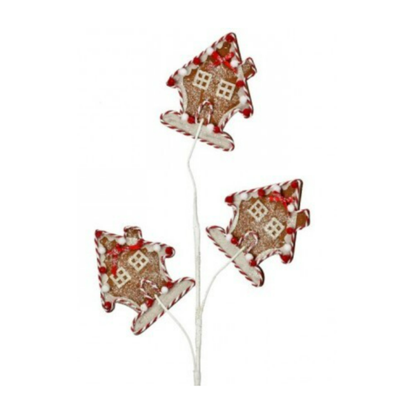 29" Gingerbread House Spray Set of 3