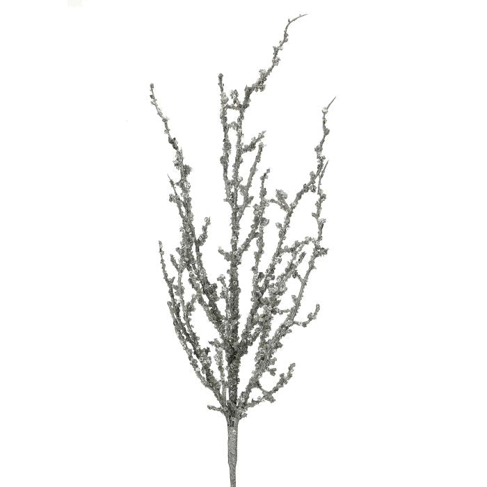 32" Iced Sequin Bead Spray - Silver Silver — view 1