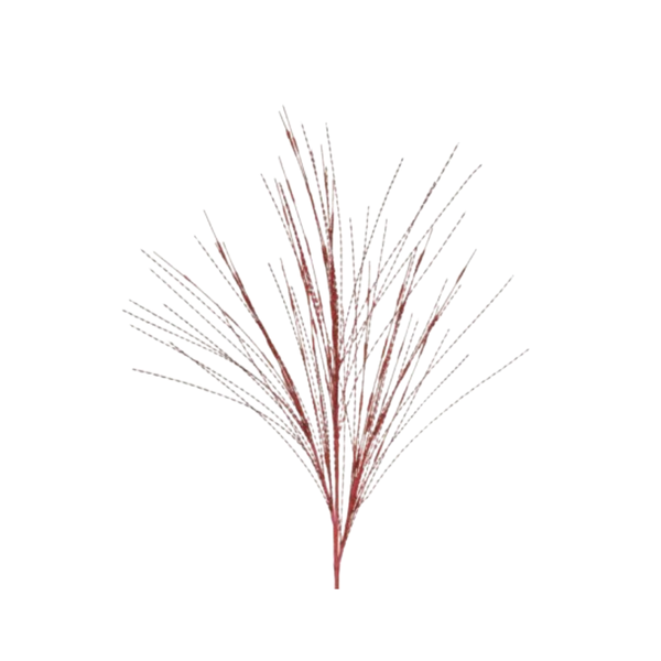 38" TWISTED METALLIC GRASS SPRAY - RED