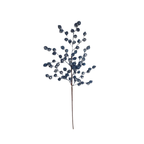 24" Iced Blueberry Spray