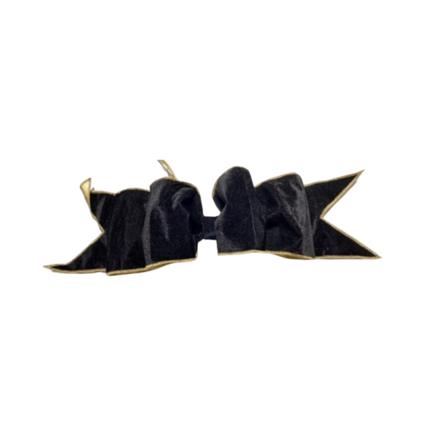 6"X16"X24" VELVET PREMADE BOW  - BLACK