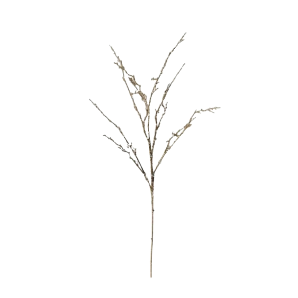 43" GLITTER ICED BRANCH - GOLD