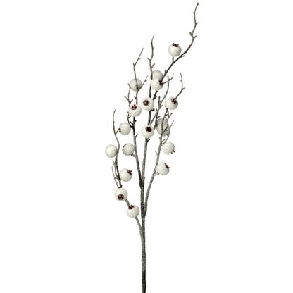 34" Iced Jumbo Berry Spray - White White — view 1