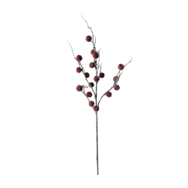 36" ICED JUMBO BERRY SPRAY - RED