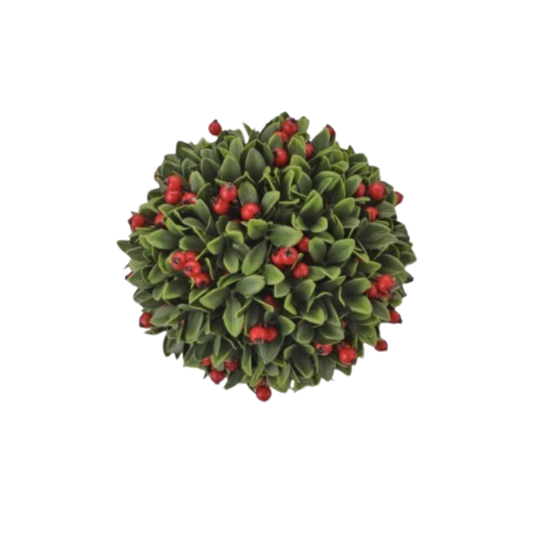 Boxwood/Berry Kissing Ball - UV Trearted