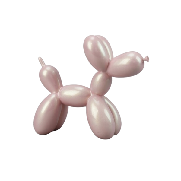 8.5" RESIN BALLOON DOG - PINK