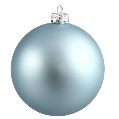 4" Shatterproof Ball Ornament - Baby Blue - Matte - UV Treated 10" (Single)- Matte (UV) — view 3