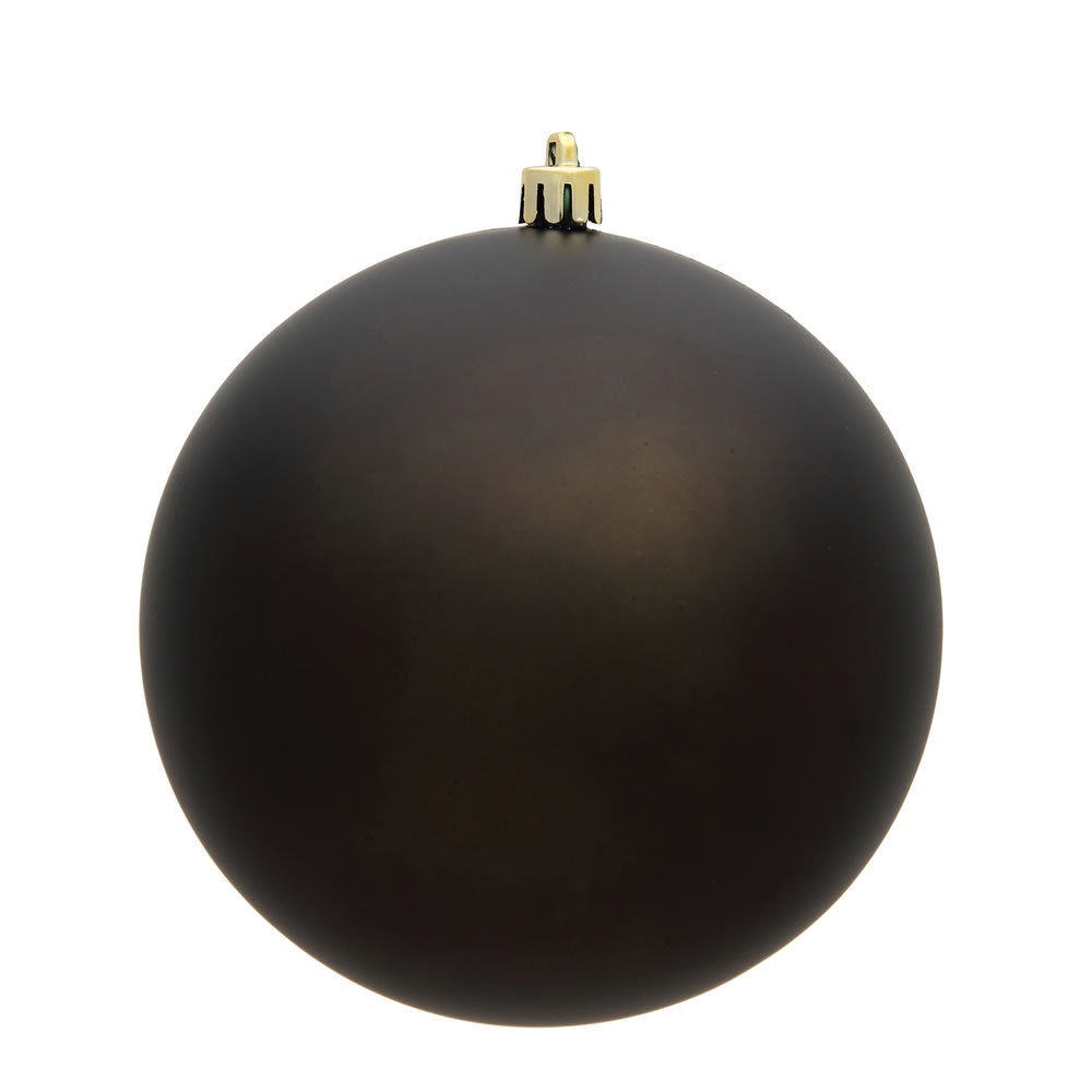 4" Shatterproof Ball Ornament - Gunmetal - Candy - UV Treated - Bag of 6 — view 3