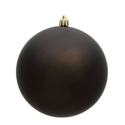 4" Shatterproof Ball Ornament - Gunmetal - Candy - UV Treated - Bag of 6 — view 3