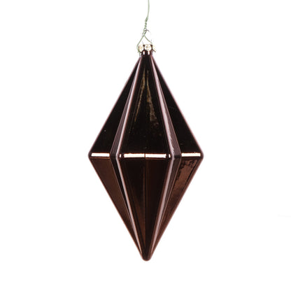 5.5" Shiny Finial Ornament - Mocha - Set of 4 Mocha — view 2