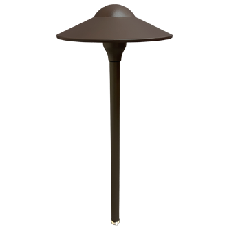 MONTEREY 5W Integrated Aluminum 8" Dome Pathlight - 12 Volts - Bronze