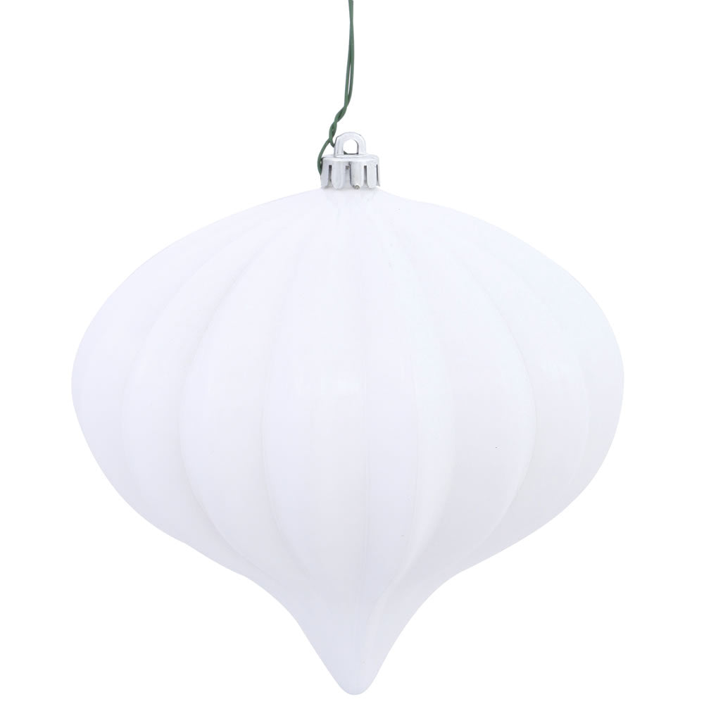 5.7" Shiny Onion  Ornament Drilled  - Single