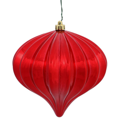 5.7" Shiny Onion  Ornament Drilled  - Single