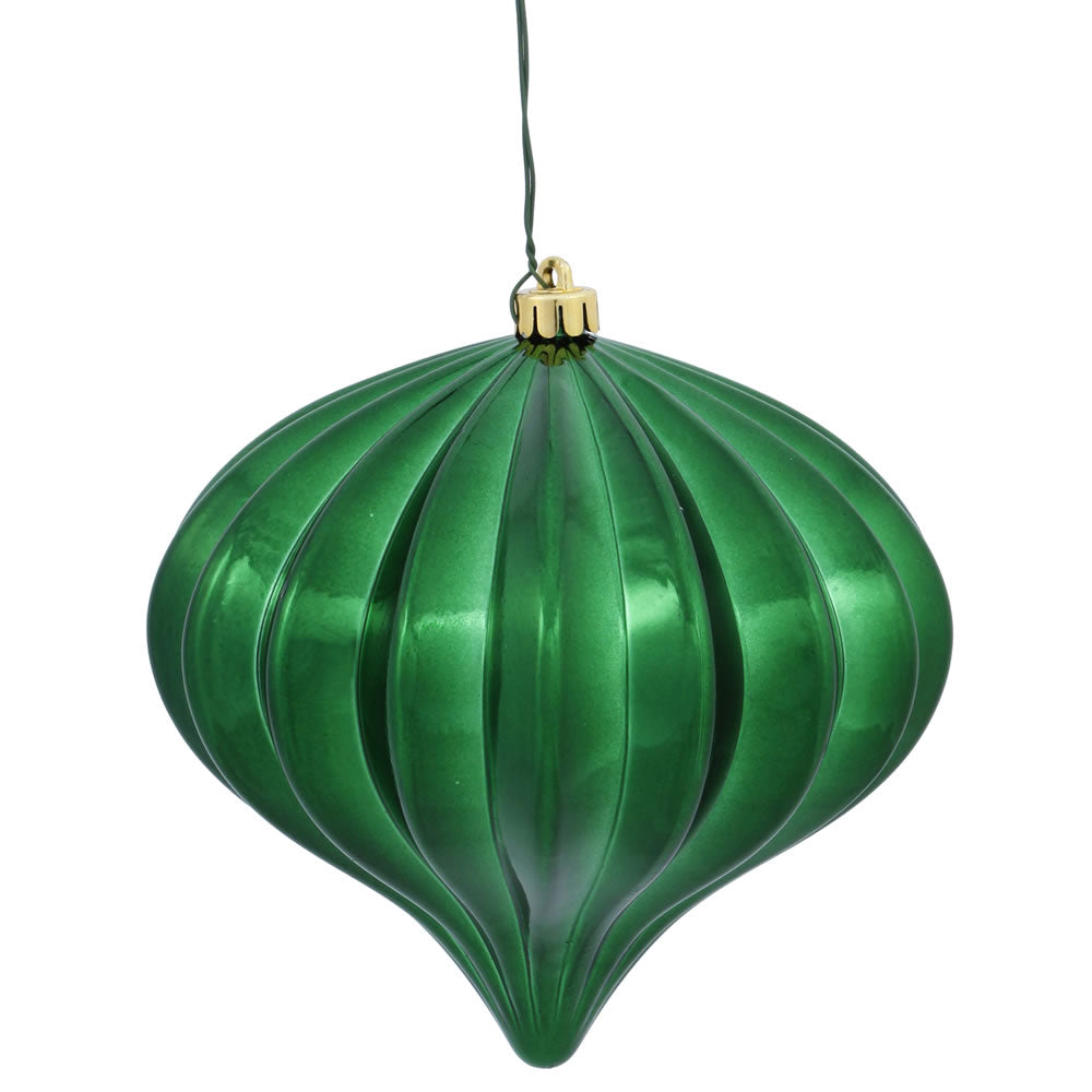 5.7" Shiny Onion  Ornament Drilled  - Single