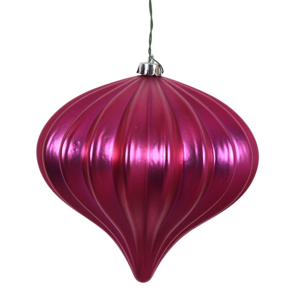 5.7" Shiny Onion  Ornament Drilled  - Single