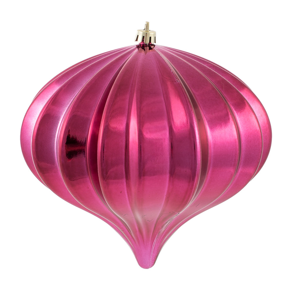 5.7" Shiny Onion  Ornament Drilled  - Single