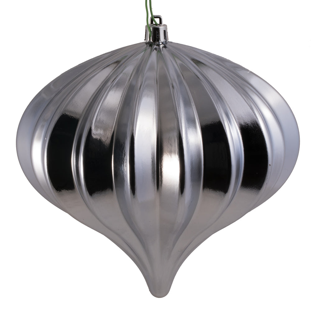 5.7" Shiny Onion  Ornament Drilled  - Single