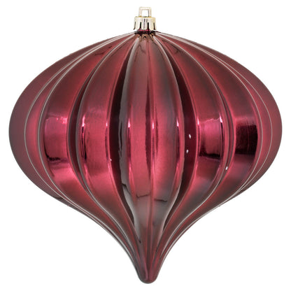 5.7" Shiny Onion  Ornament Drilled  - Single