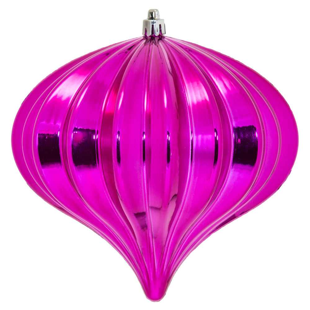 5.7" Shiny Onion  Ornament Drilled  - Single