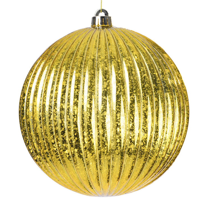Stunning 8" Mercury Lined Ball ornament, perfect for holiday décor and adding sparkle to your festivities.