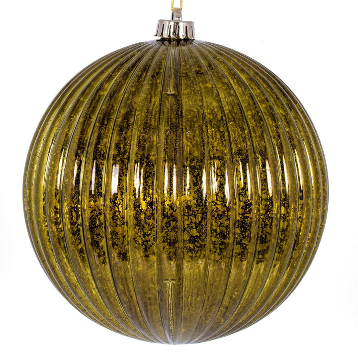 Decorate your space with the stunning 8" Mercury Lined Ball, featuring a vintage-inspired design.