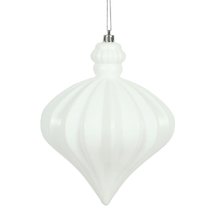 Elegant 6" Matte Onion Drop - Set of 4, perfect for festive decor or stylish year-round displays.