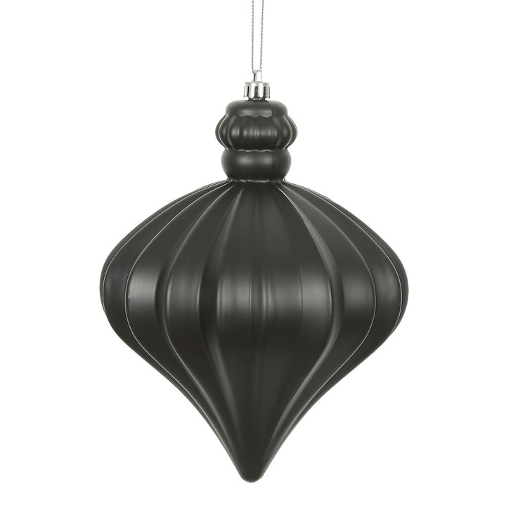 Stylish 6" Matte Onion Drop - Set of 4, perfect for holiday decor and adding elegance to your space.