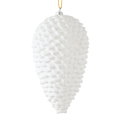 7" Matte Glitter Pinecone Ornament — view 2