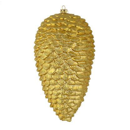 7" Matte Glitter Pinecone Ornament — view 5